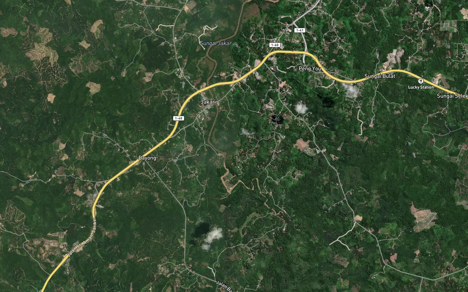 Satellite map of the Sungai Jakar