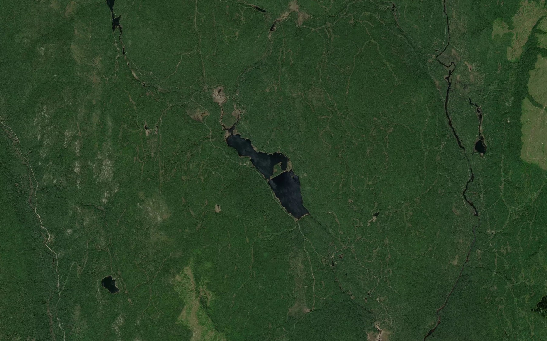 Satellite map of the Lac Louis
