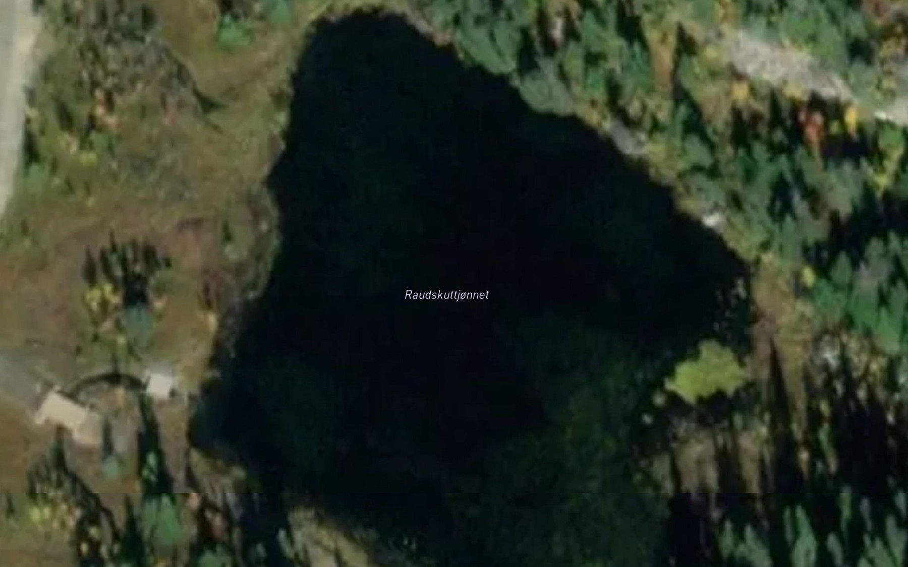 Satellite map of the Raudskuttjornet