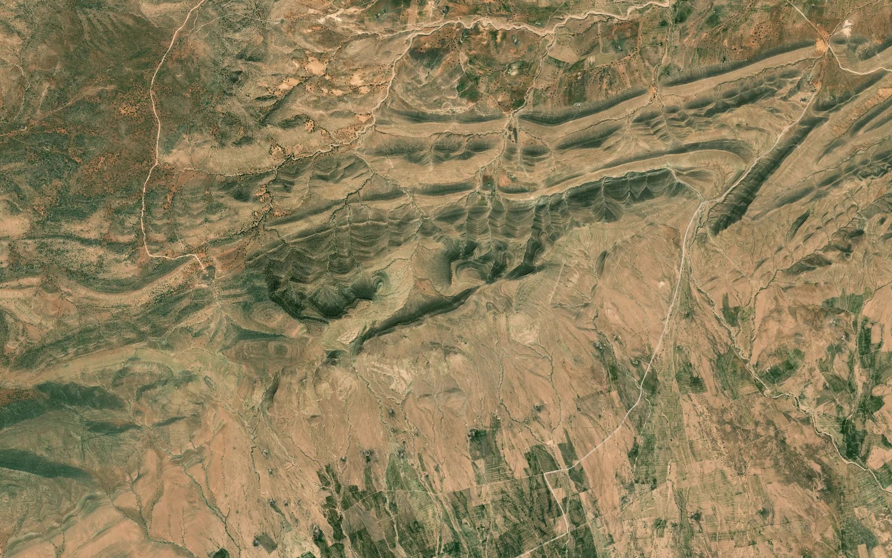 Satellite map of the Ain el Abed