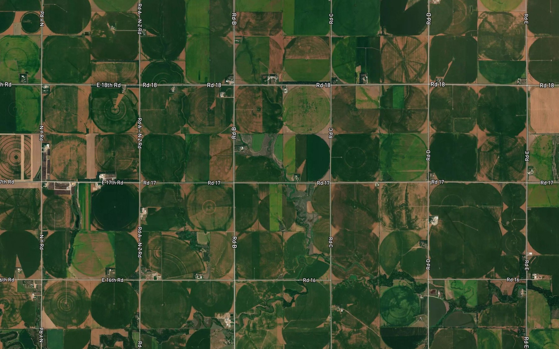 Satellite map of the Lundell Reservoir