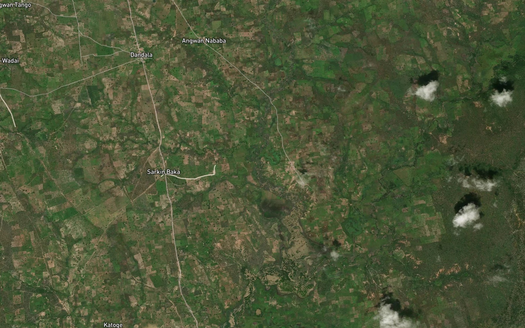 Satellite map of the River Magunzuru