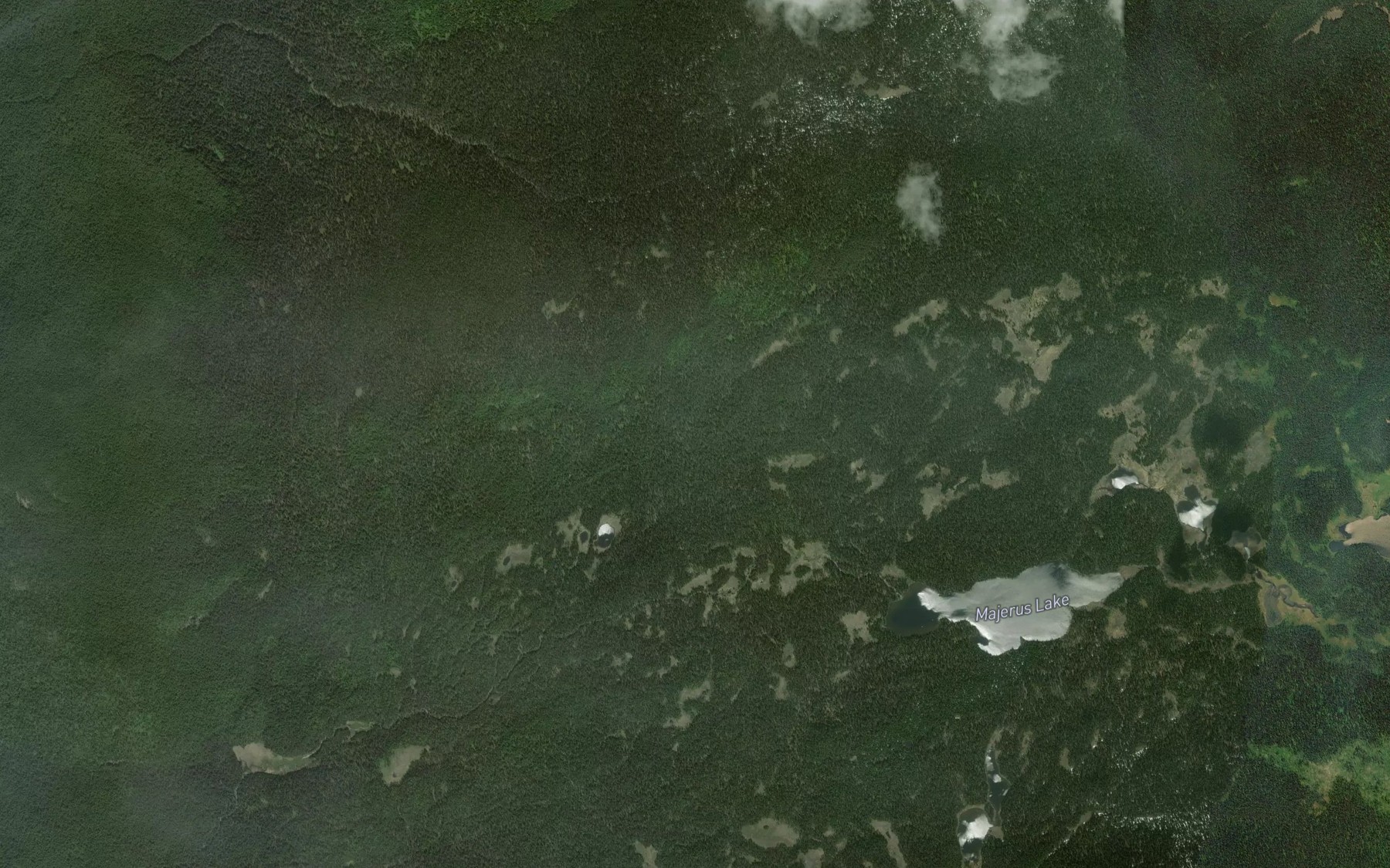Satellite map of the Alice Creek
