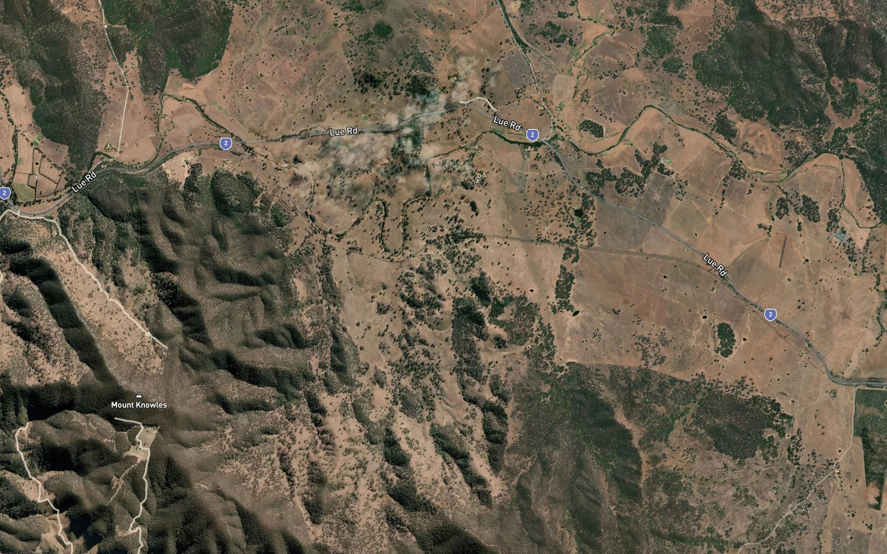 Satellite map of the Bara Creek