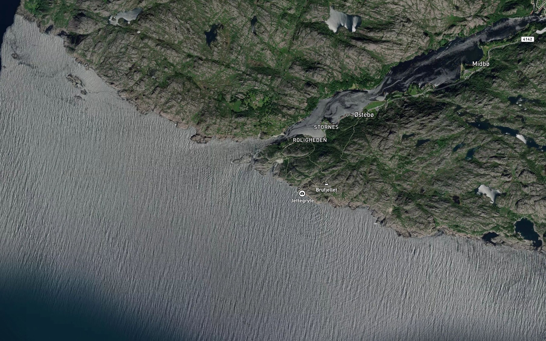 Satellite map of the Sandvika