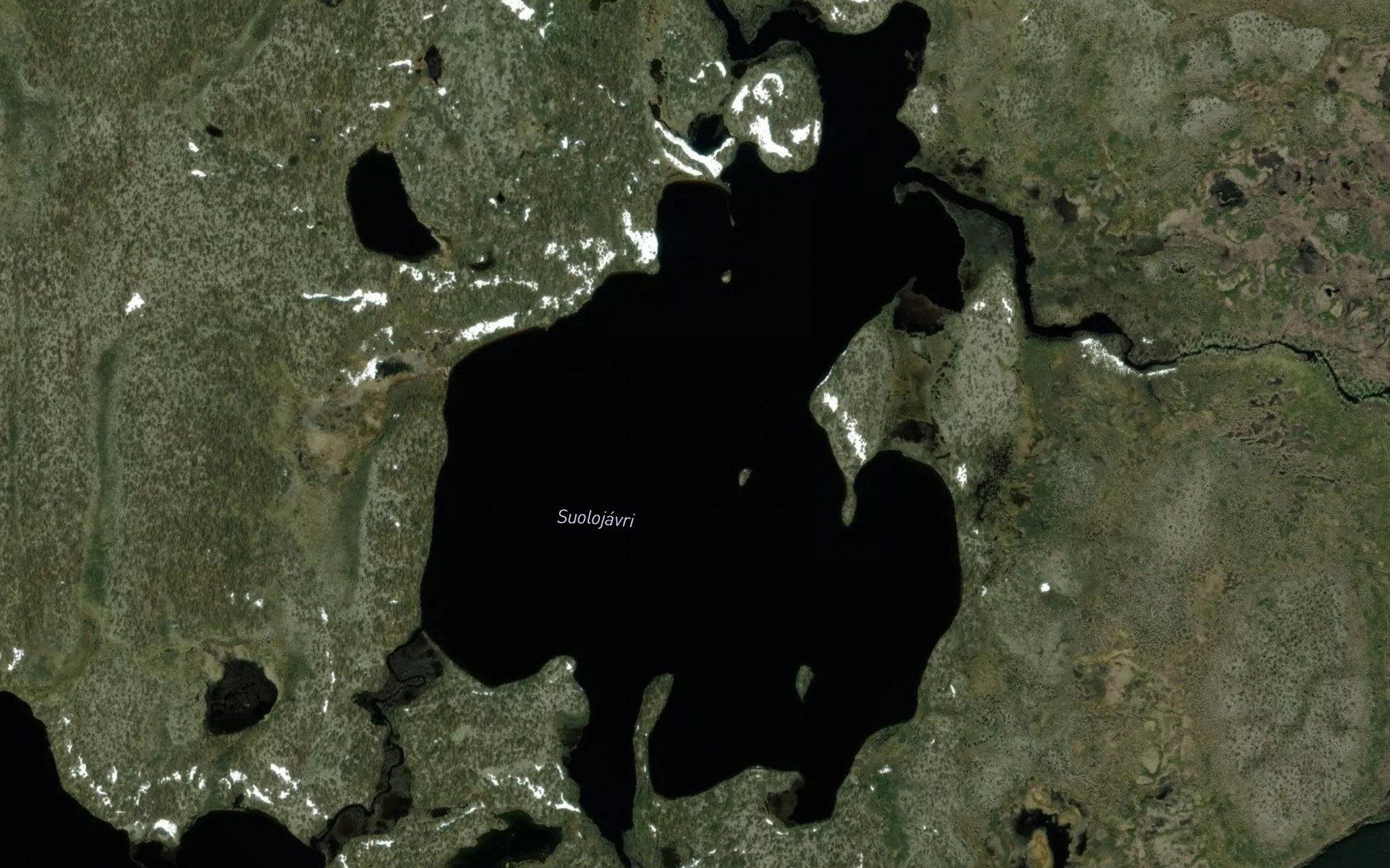 Satellite map of the Suolujavri