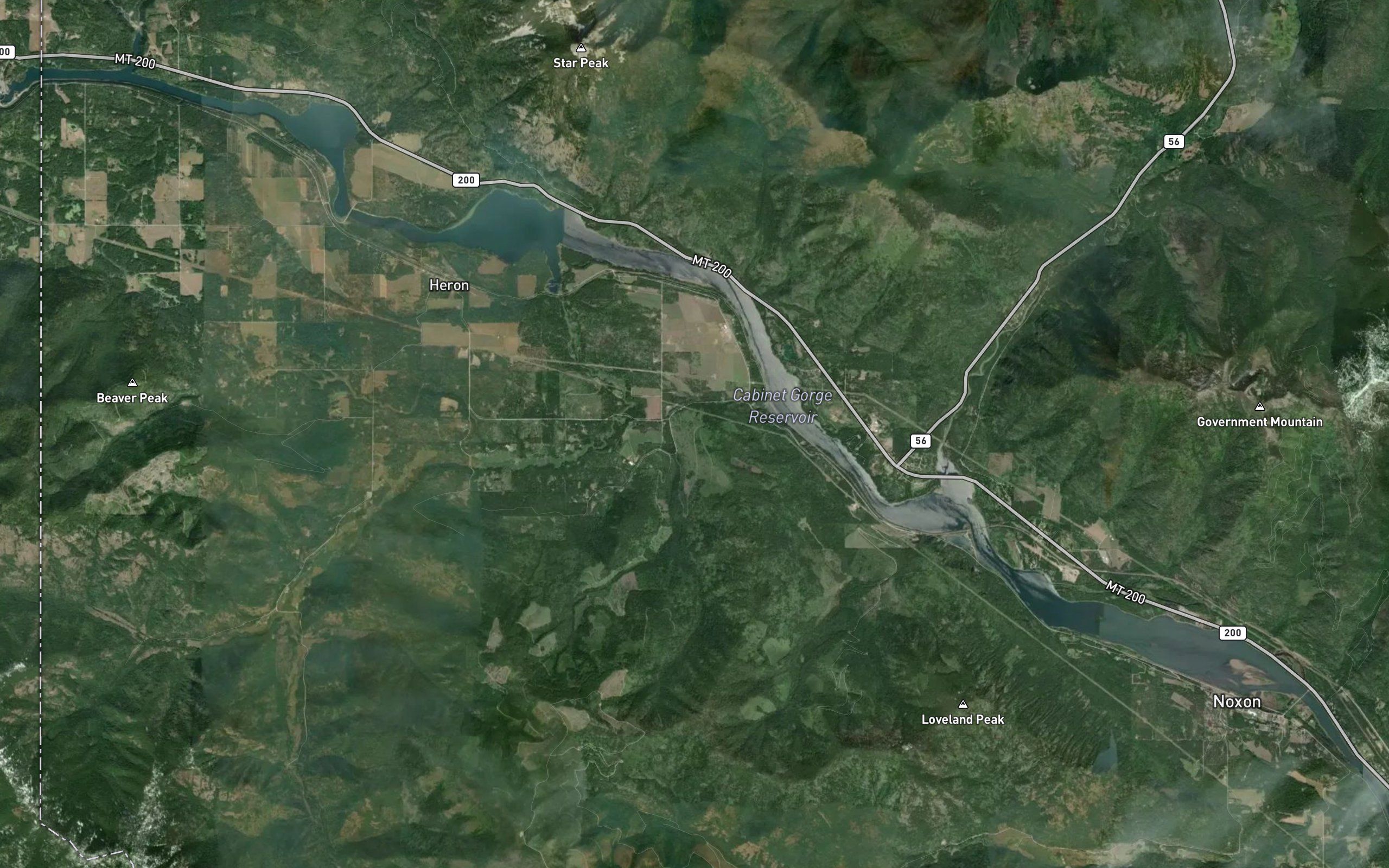 Cabinet Gorge Reservoir