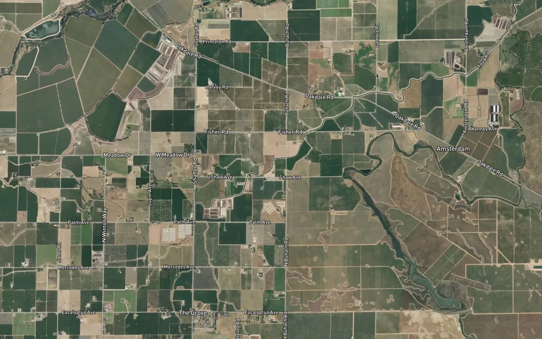 Satellite map of the Escaladian Shaw Canal