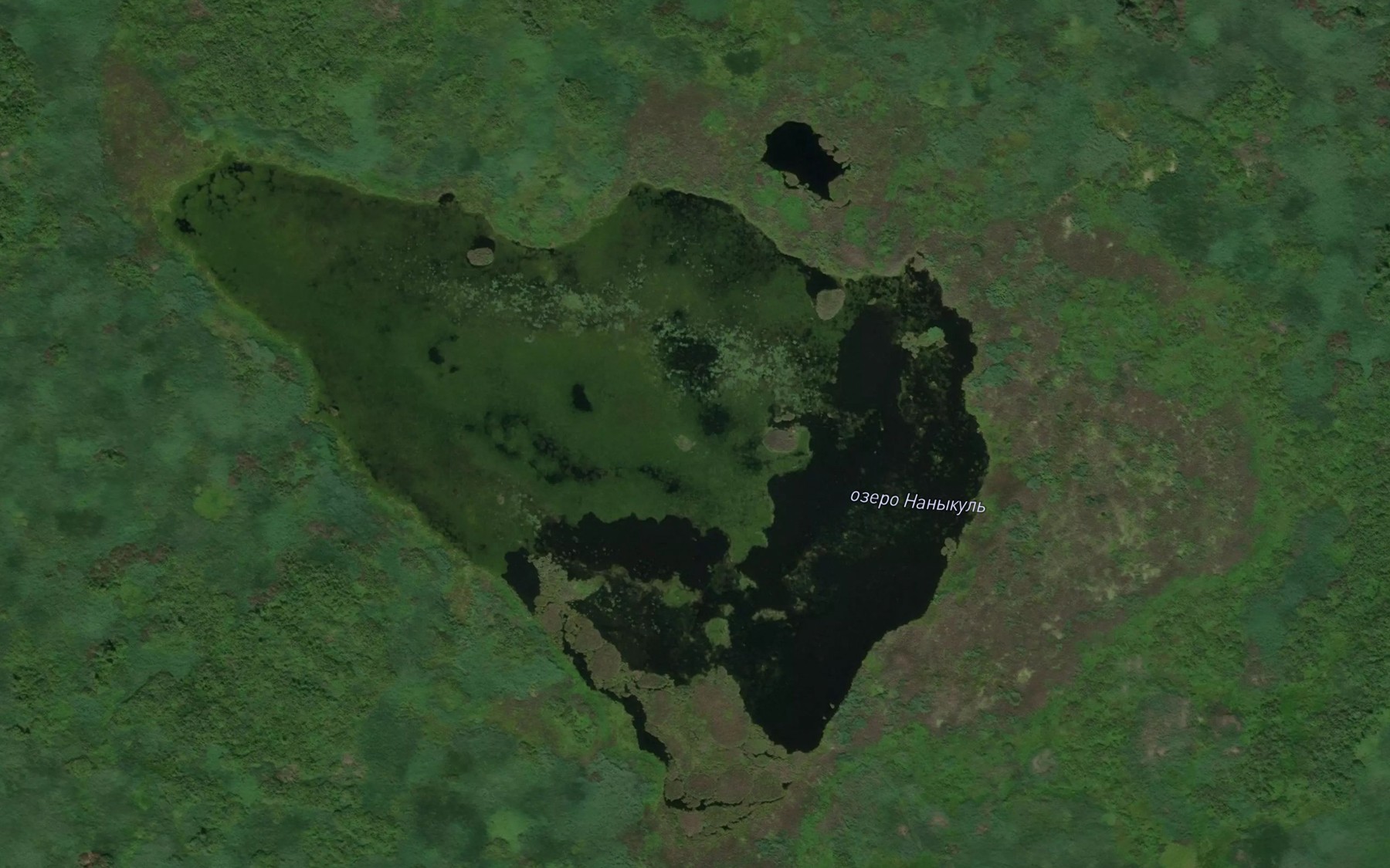 Satellite map of the Ozero Nanykul'