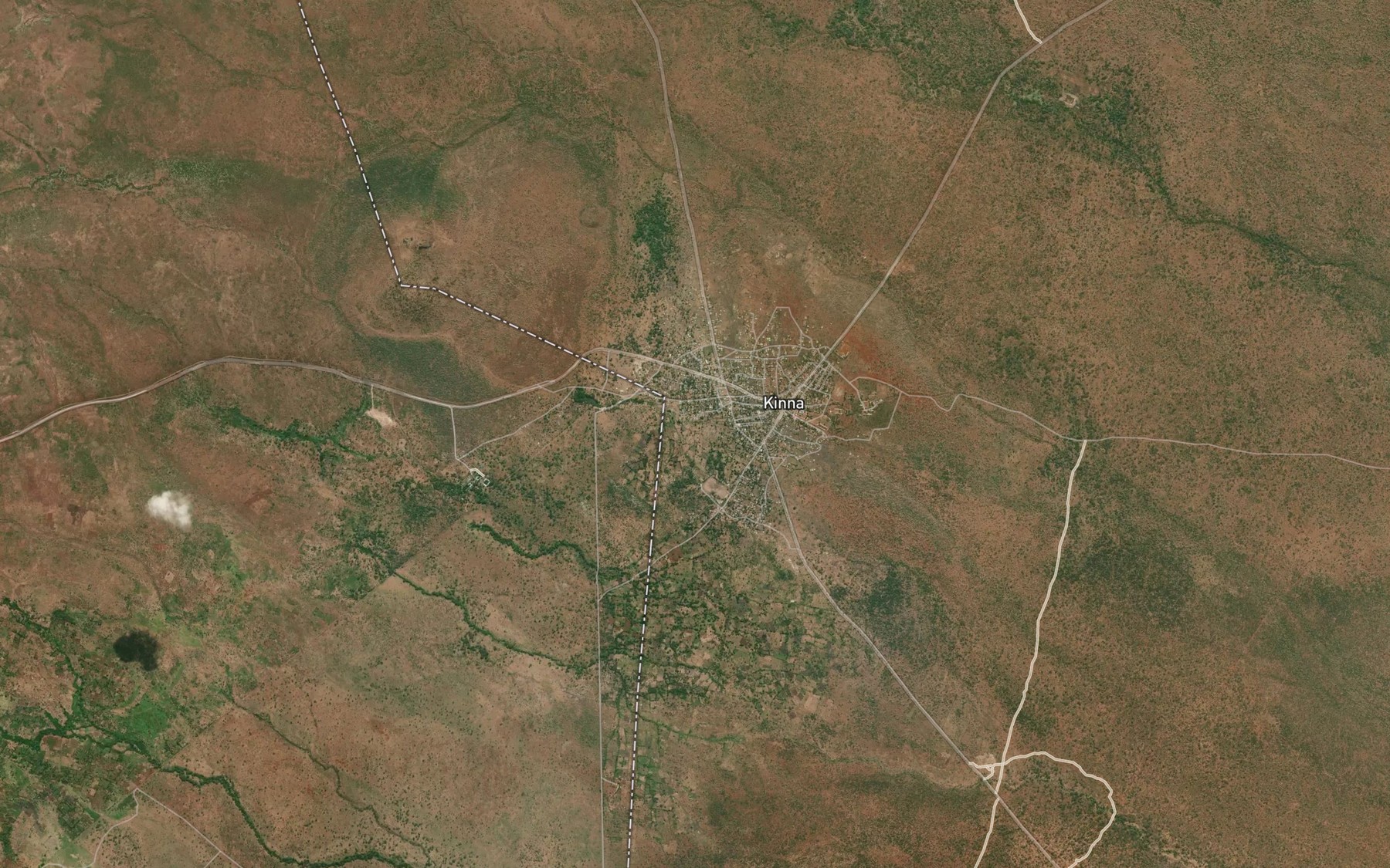 Satellite map of the Kinna