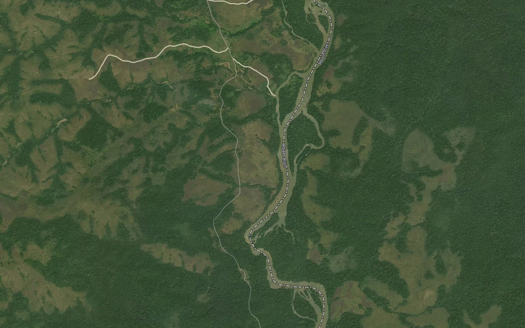 Satellite map of the Nkekouen