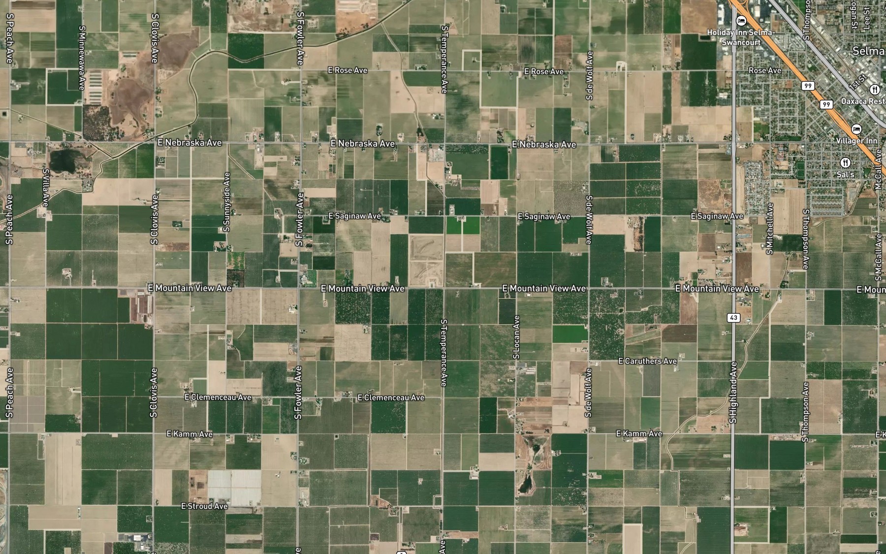 Satellite map of the Crosscut Canal