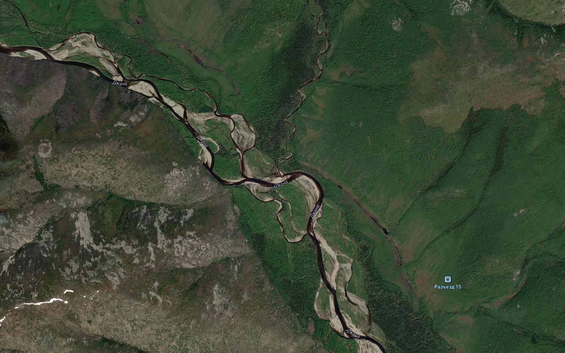 Satellite map of the Birandya
