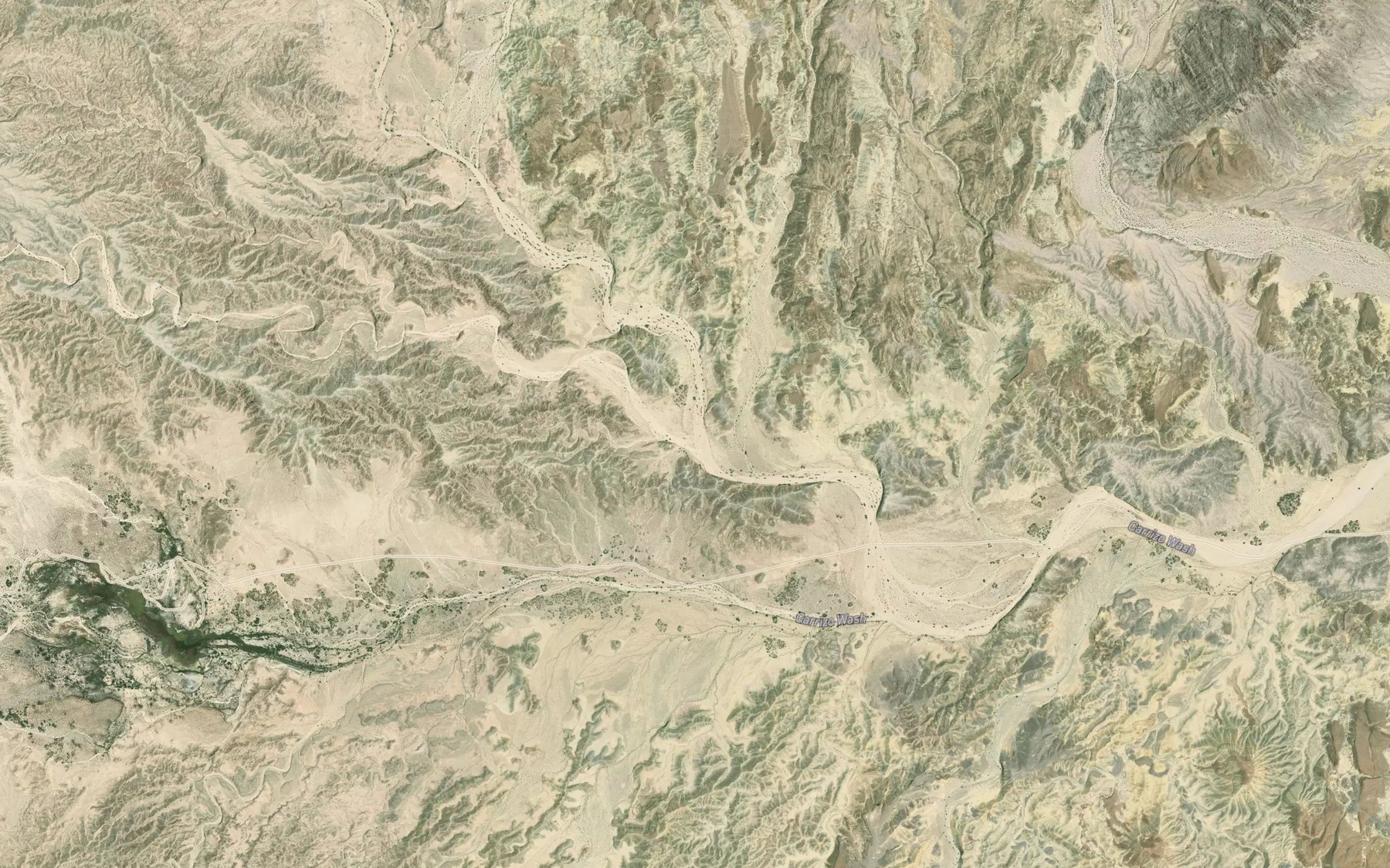 Satellite map of the Gert Wash