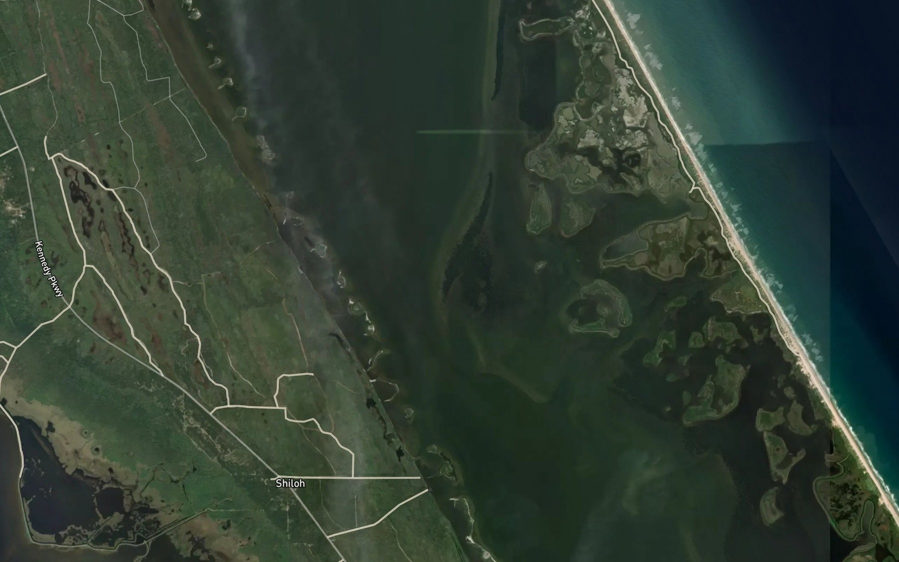 Satellite map of the Tiger Shoal