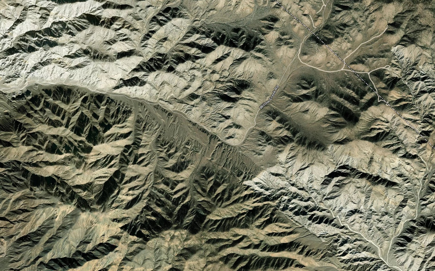 Satellite map of the Willow Spring