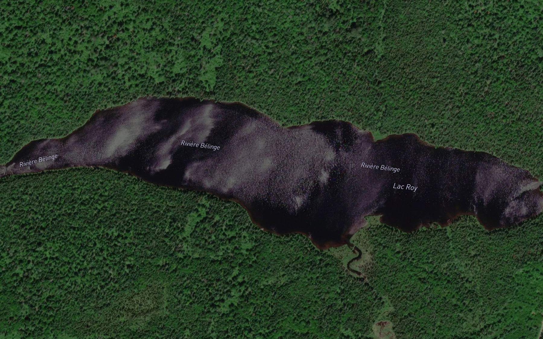 Satellite map of the Lac Roy