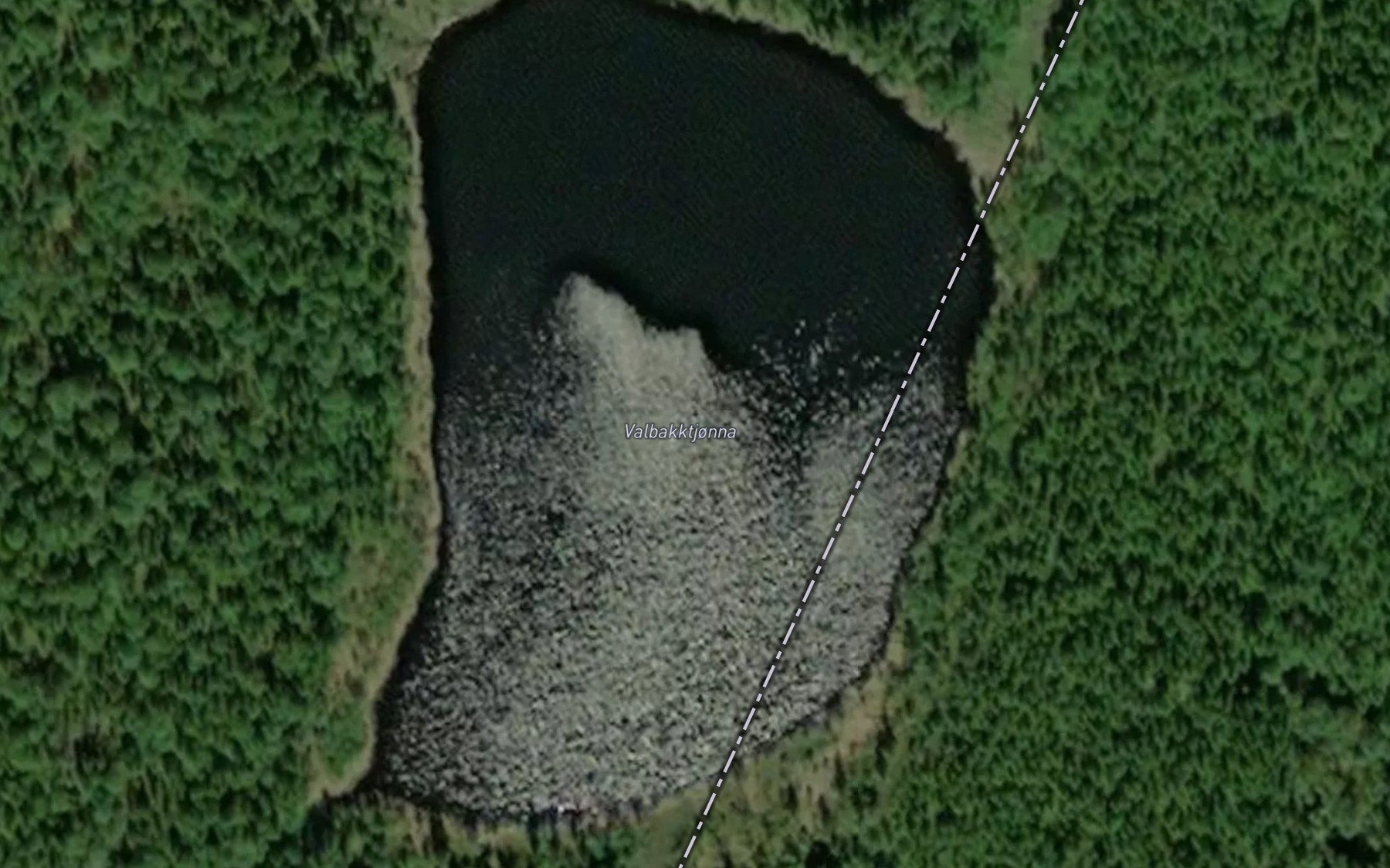 Satellite map of the Valbakktjorna