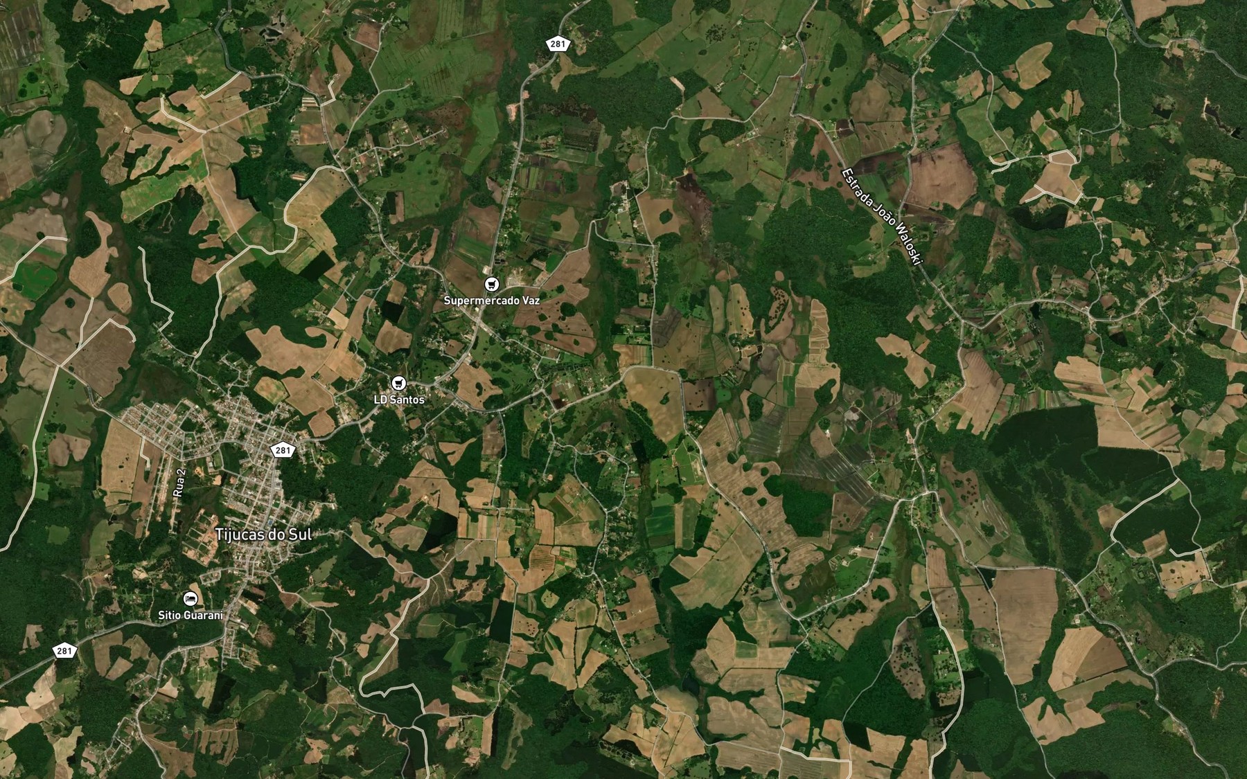 Satellite map of the Arroio da Campina