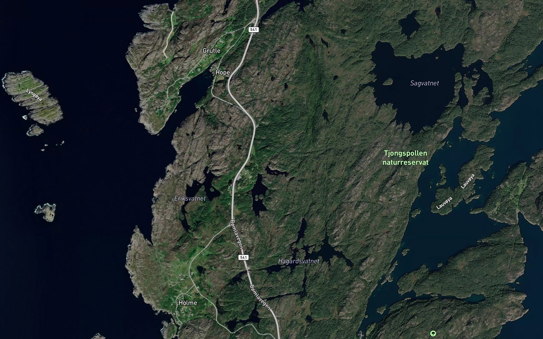 Satellite map of the Stampe