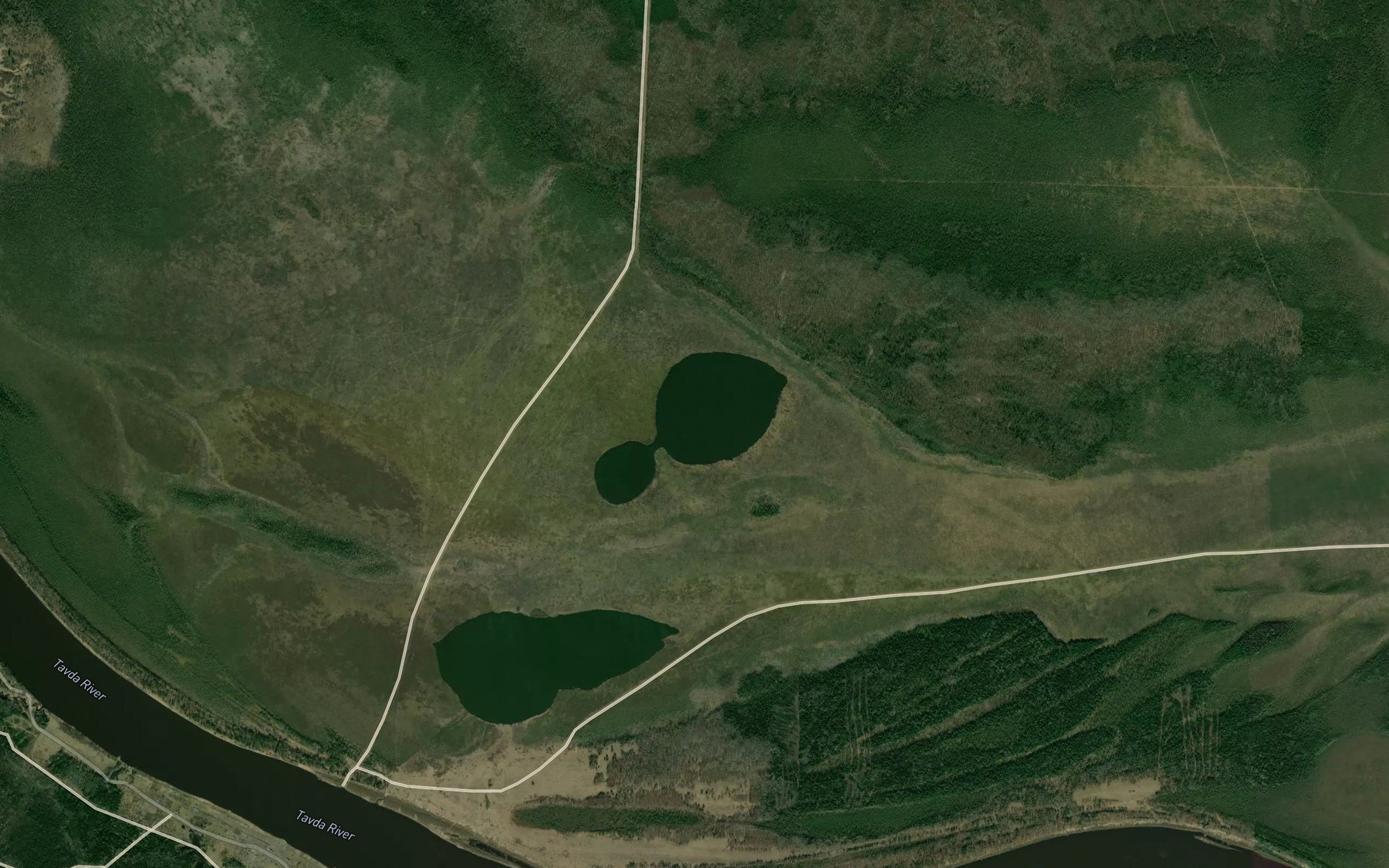 Satellite map of the Ozero Maloye Tomskoye