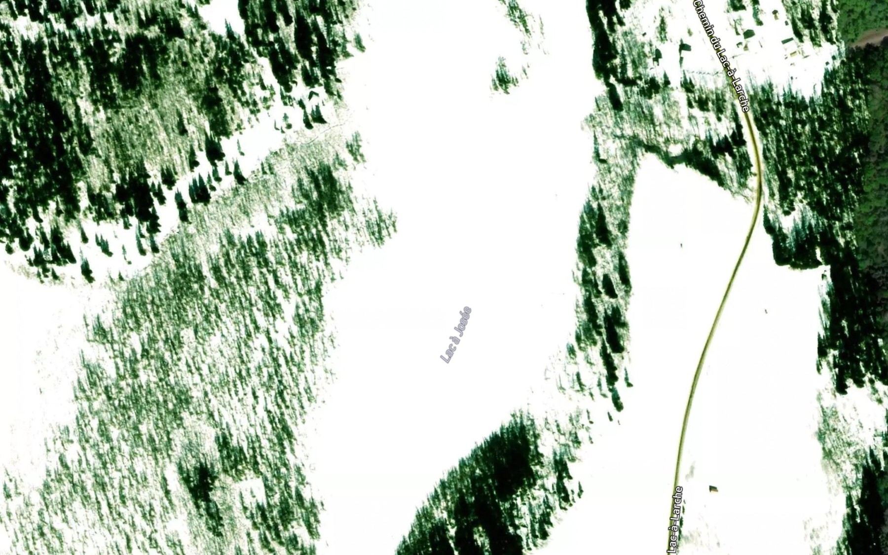Satellite map of the Lac a Josee