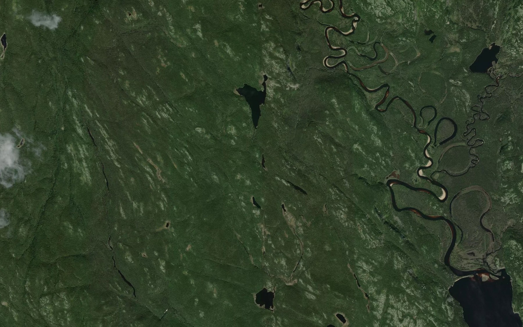 Satellite map of the Lac Mothe