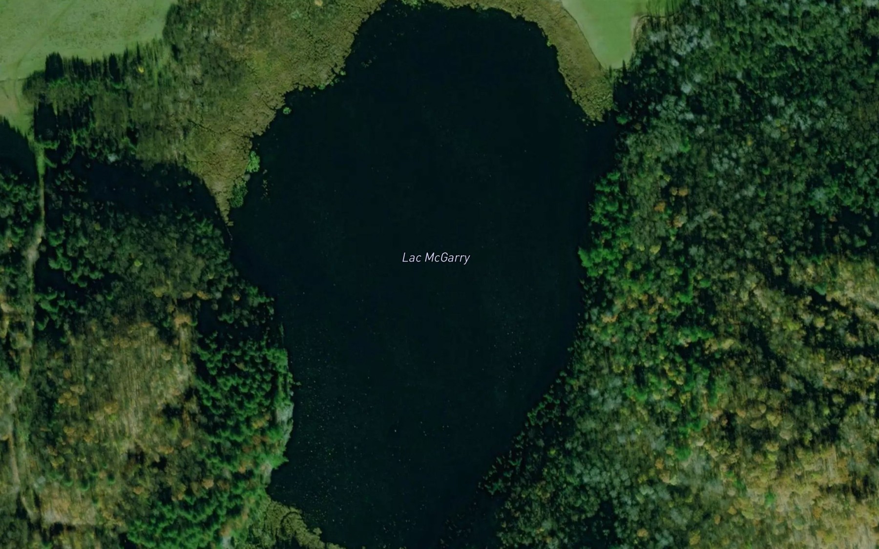 Satellite map of the Lac McGarry