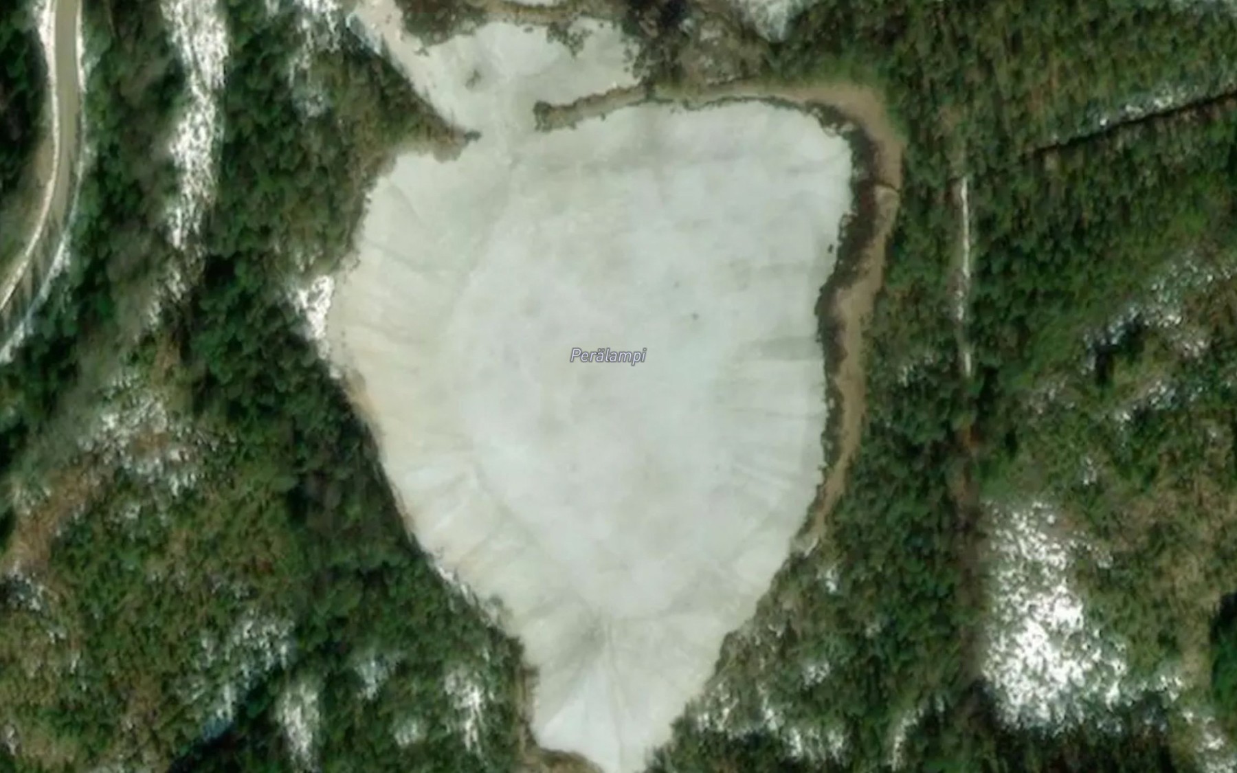 Satellite map of the Peralampi