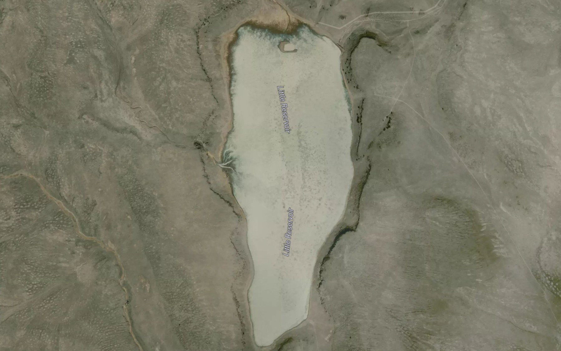 Satellite map of the Little Reservoir