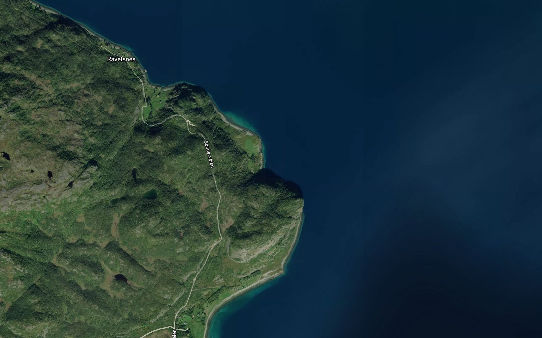 Satellite map of the Guiveluokta