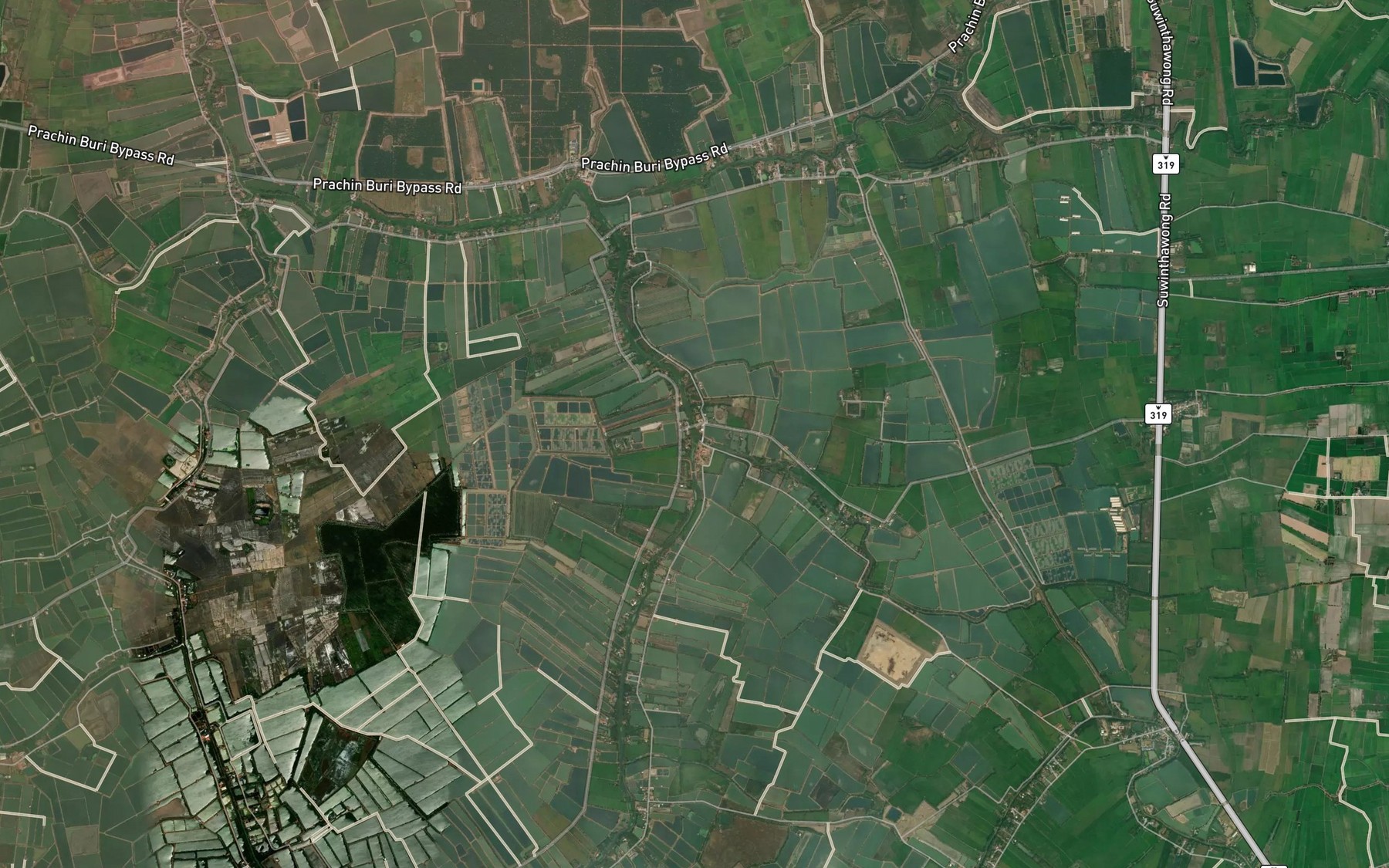 Satellite map of the Khlong Sanam Phli
