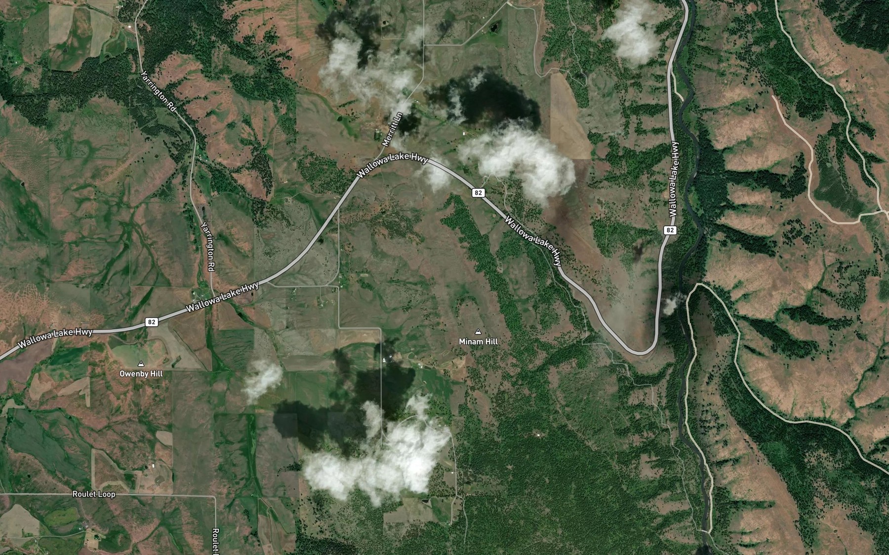 Satellite map of the Waller Reservoir 2