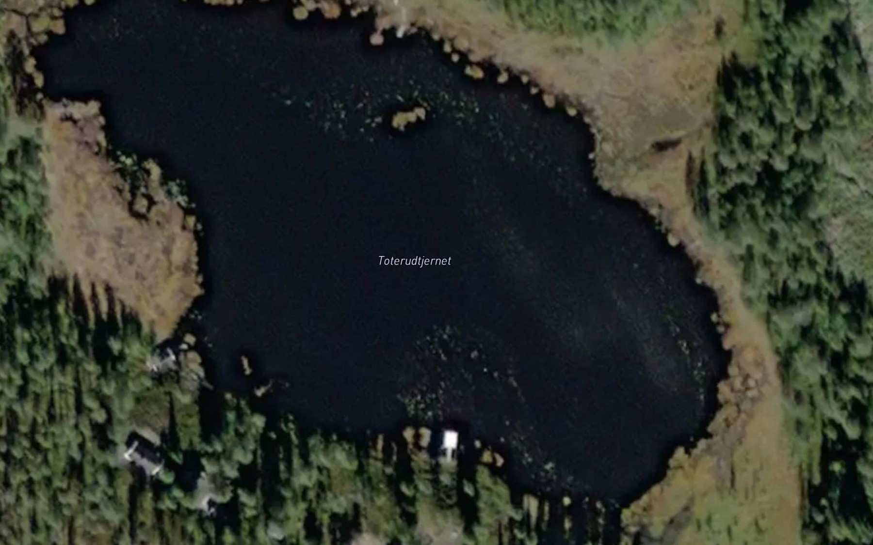 Satellite map of the Toterudtjernet