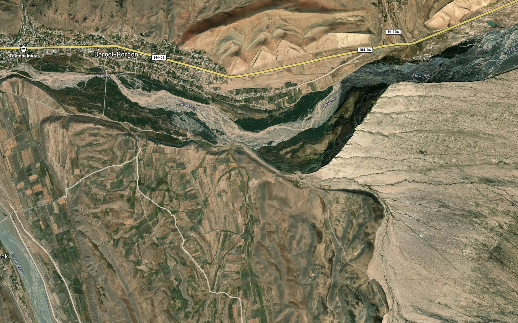 Satellite map of the Taka