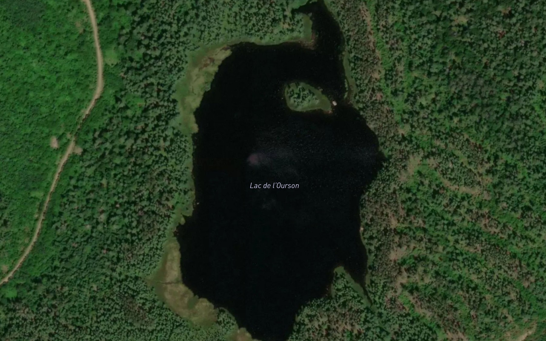 Satellite map of the Lac de l'Ourson