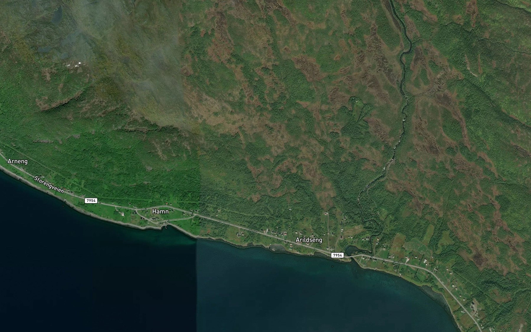 Satellite map of the Mathilde-elva