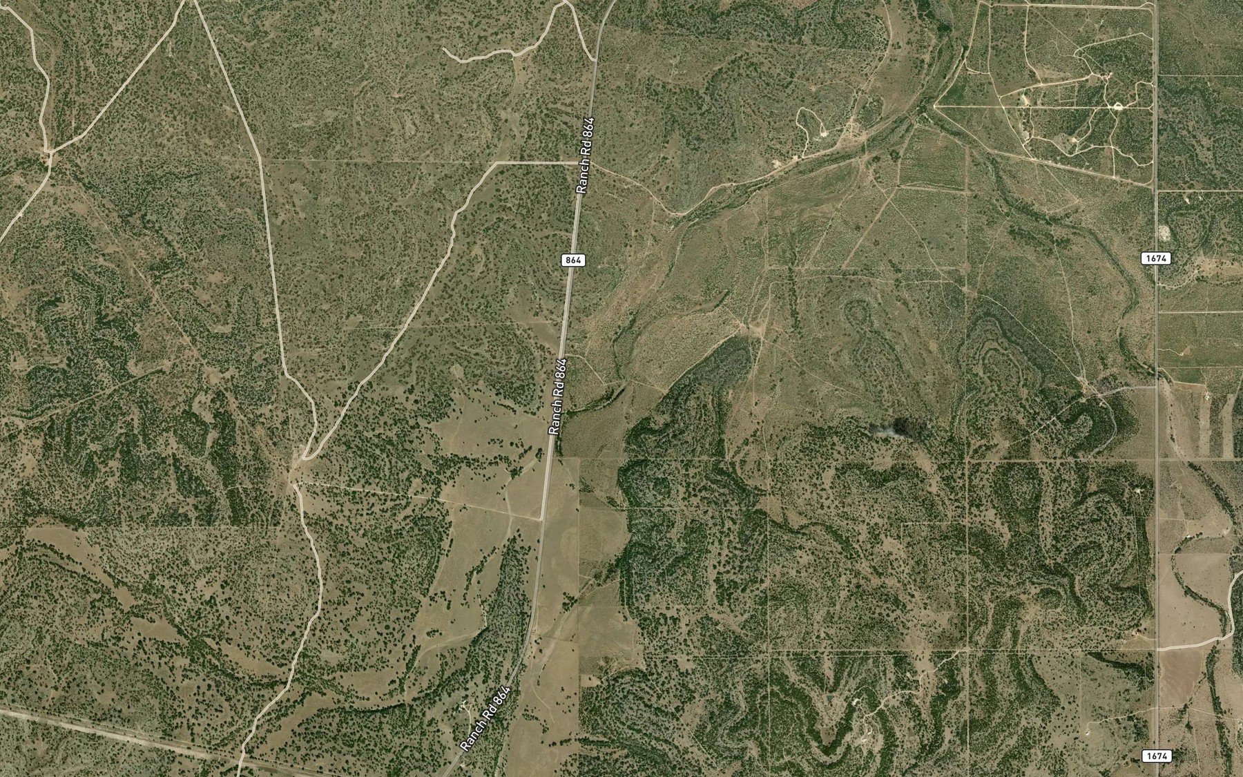 Satellite map of the Willow Waterhole