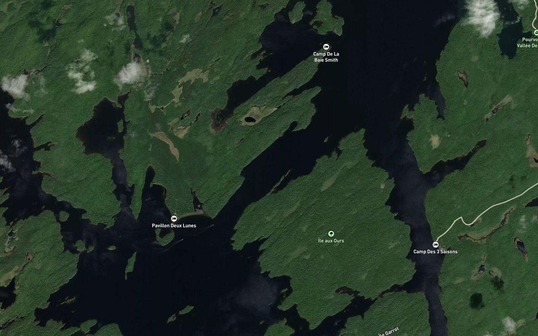 Satellite map of the Passe Boudel