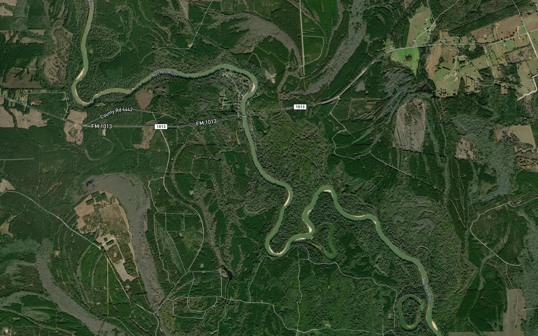 Satellite map of the Mill Creek
