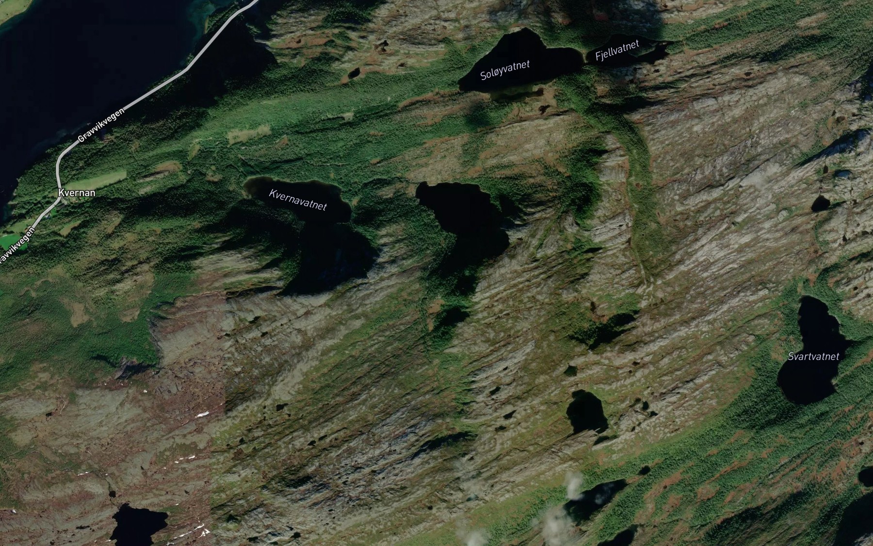 Satellite map of the Finnsulbekken
