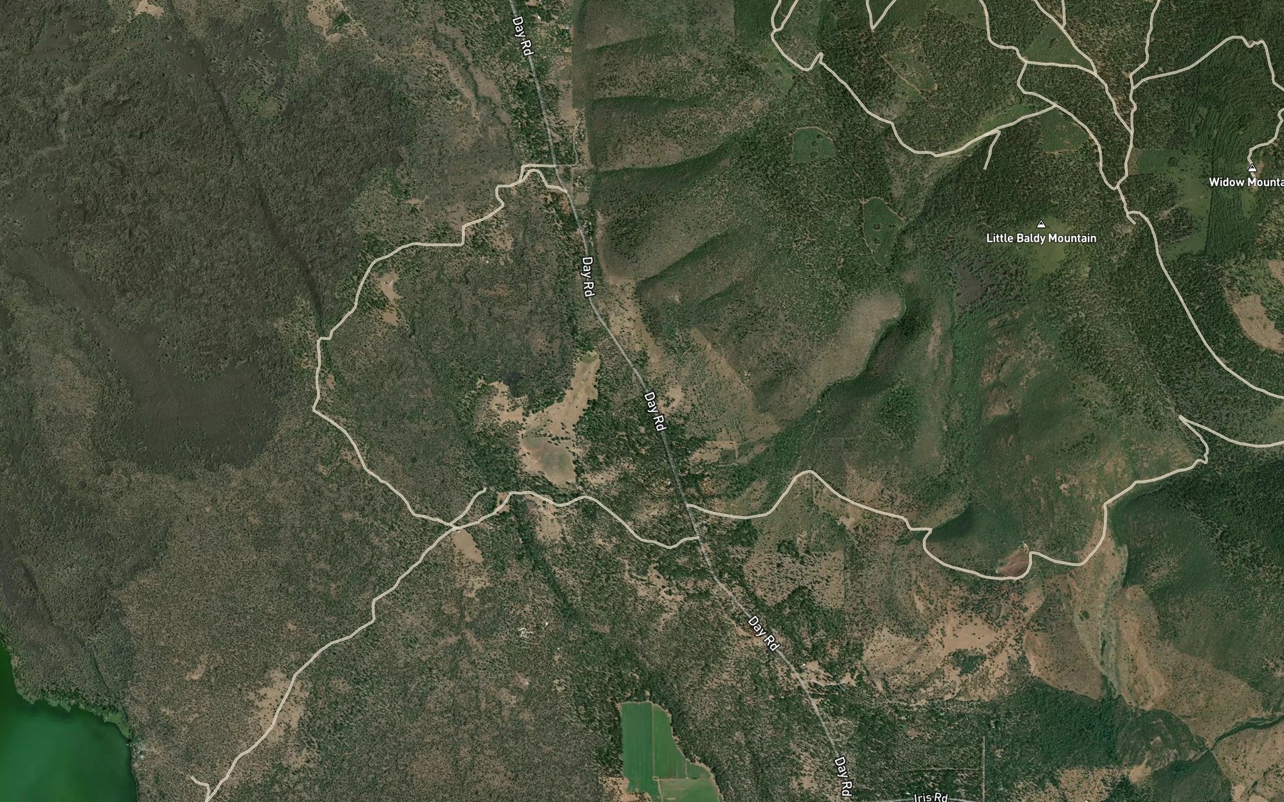 Satellite map of the Indian Reservoir