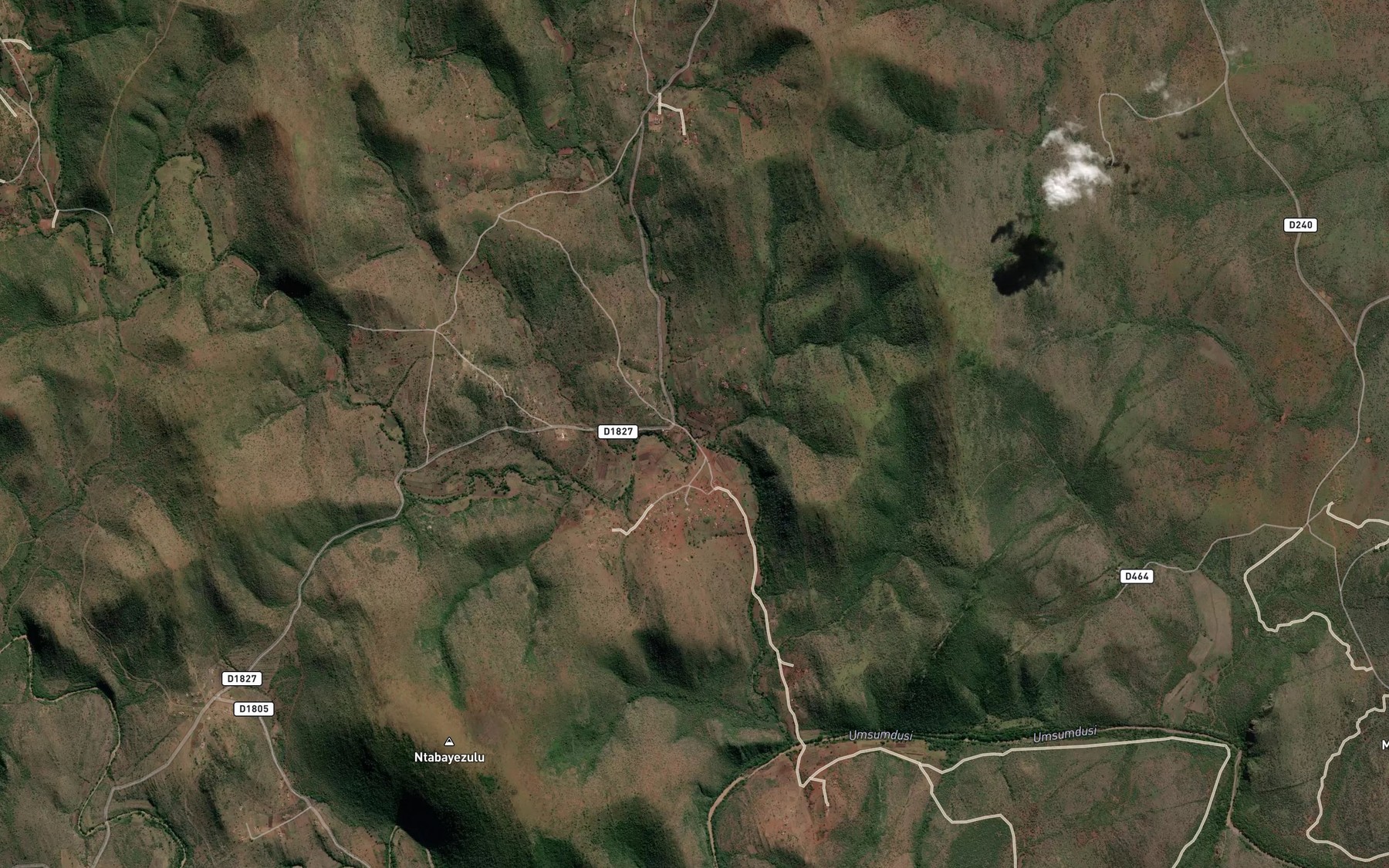 Satellite map of the Sekene