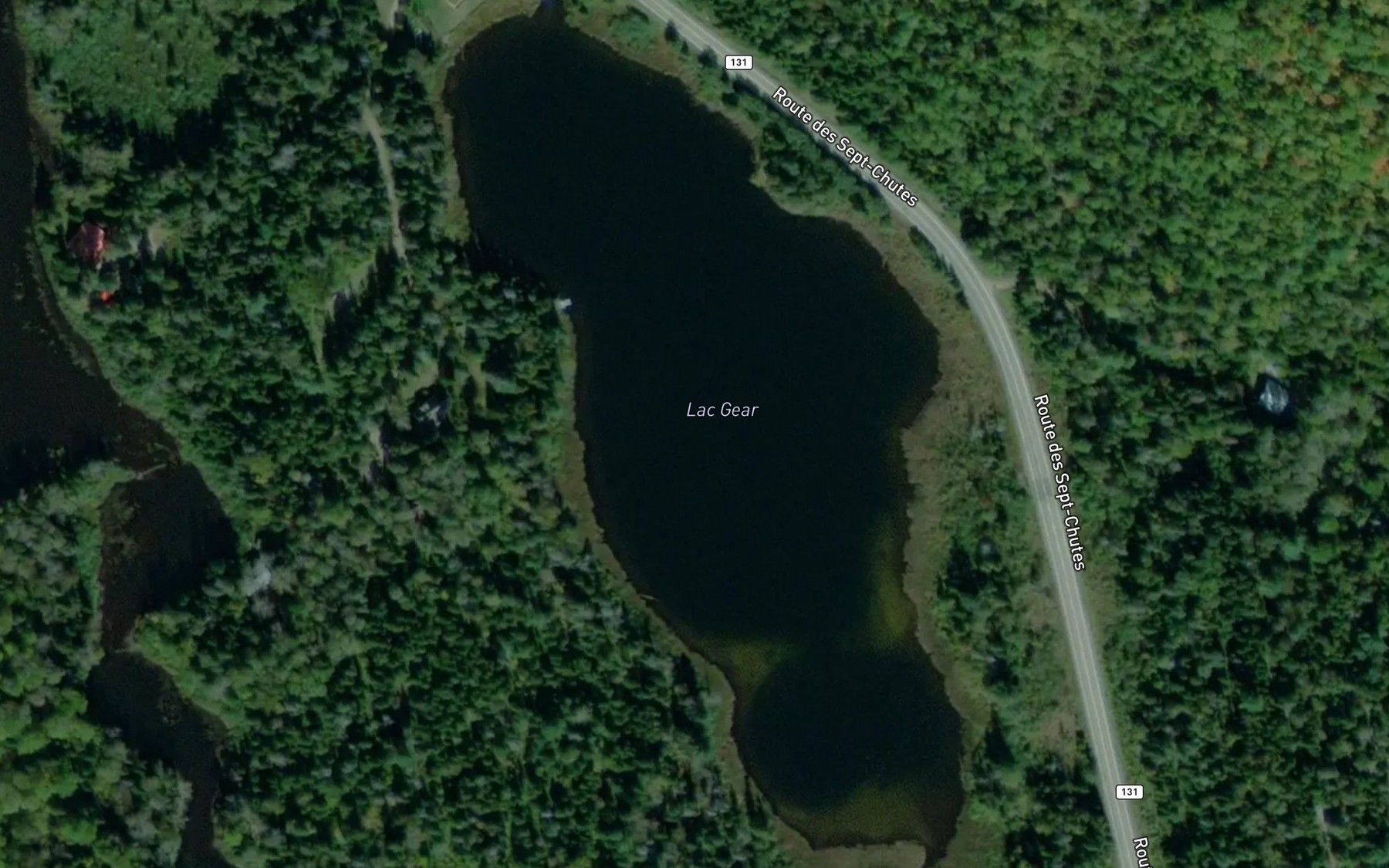 Satellite map of the Lac Gear