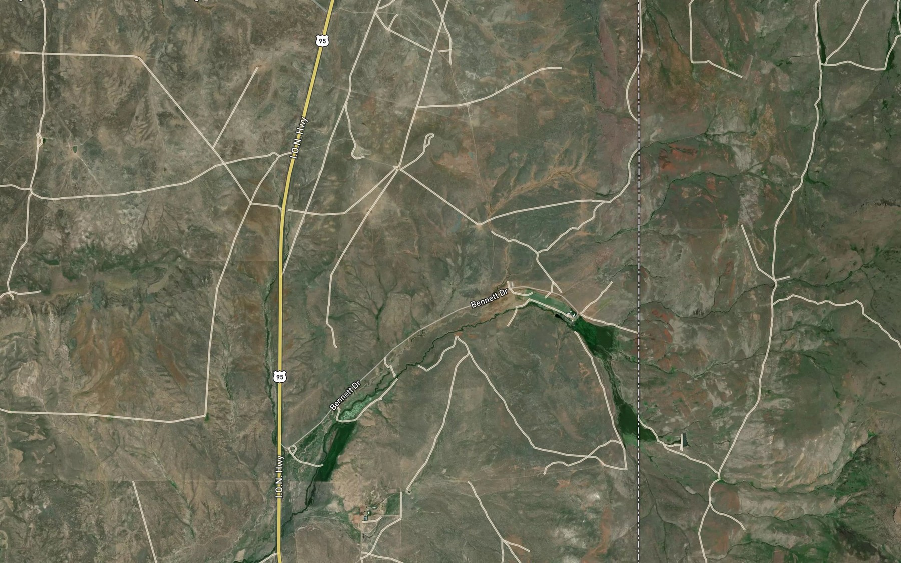 Satellite map of the Jim Spring