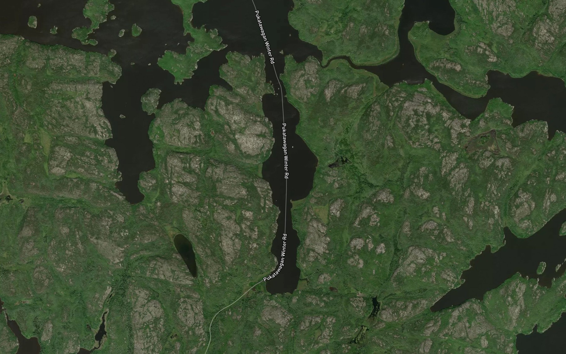 Satellite map of the Wagner Bay