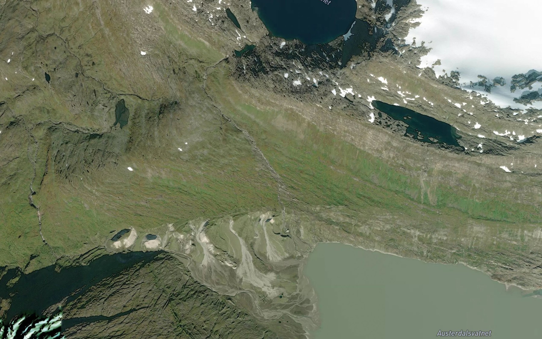 Satellite map of the Kamplielva