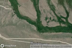 Satellite map of the Thompson Creek