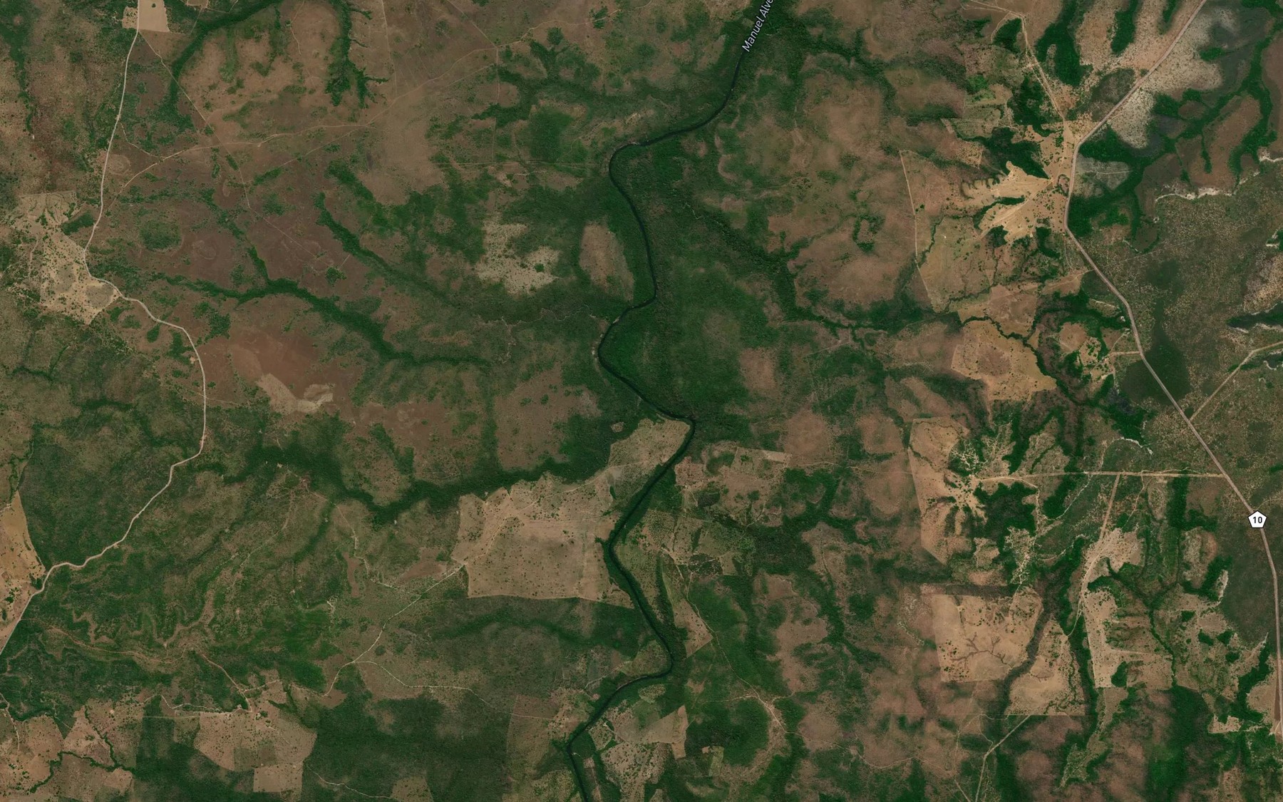 Satellite map of the Corrego do Coco