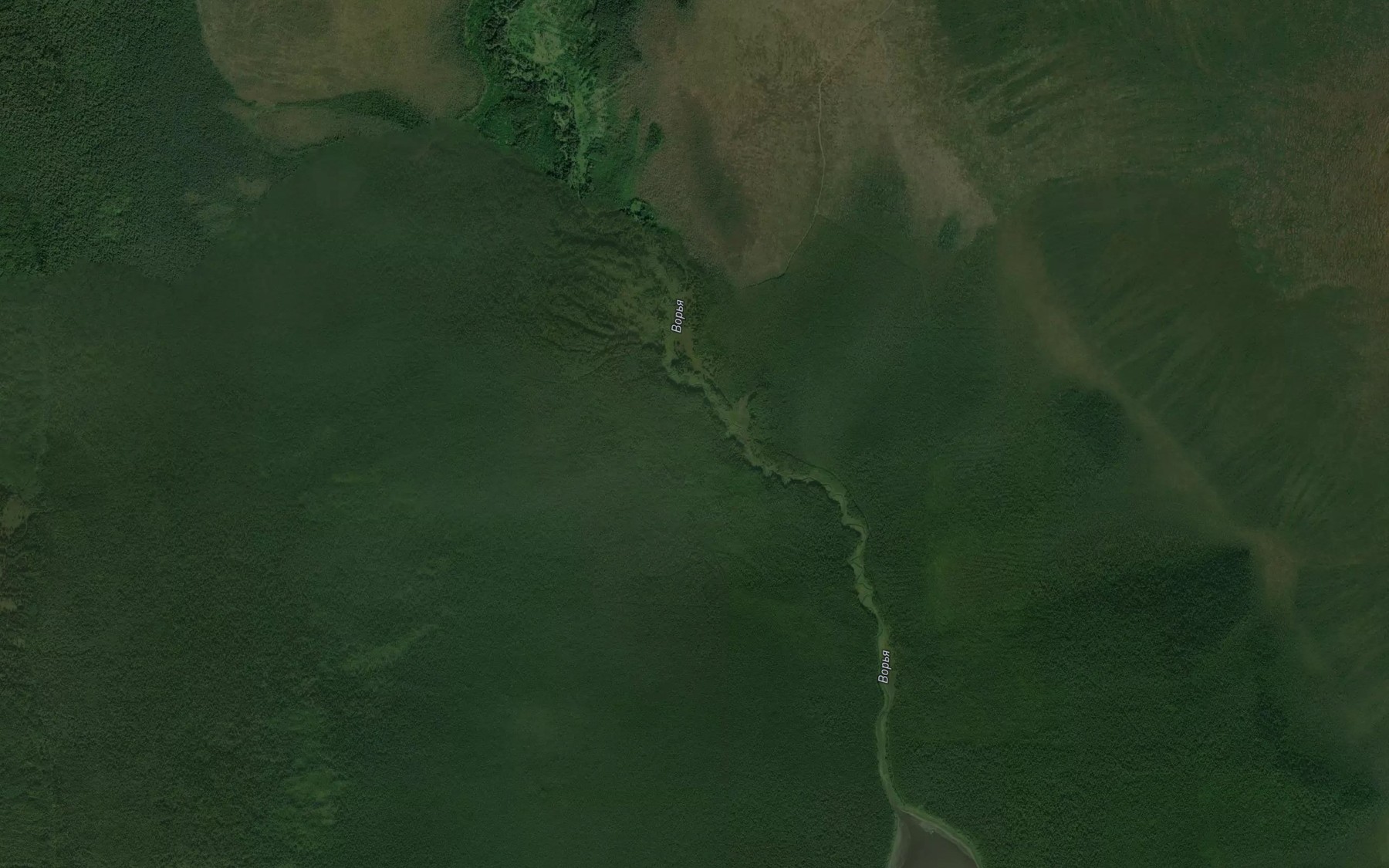Satellite map of the Popoya